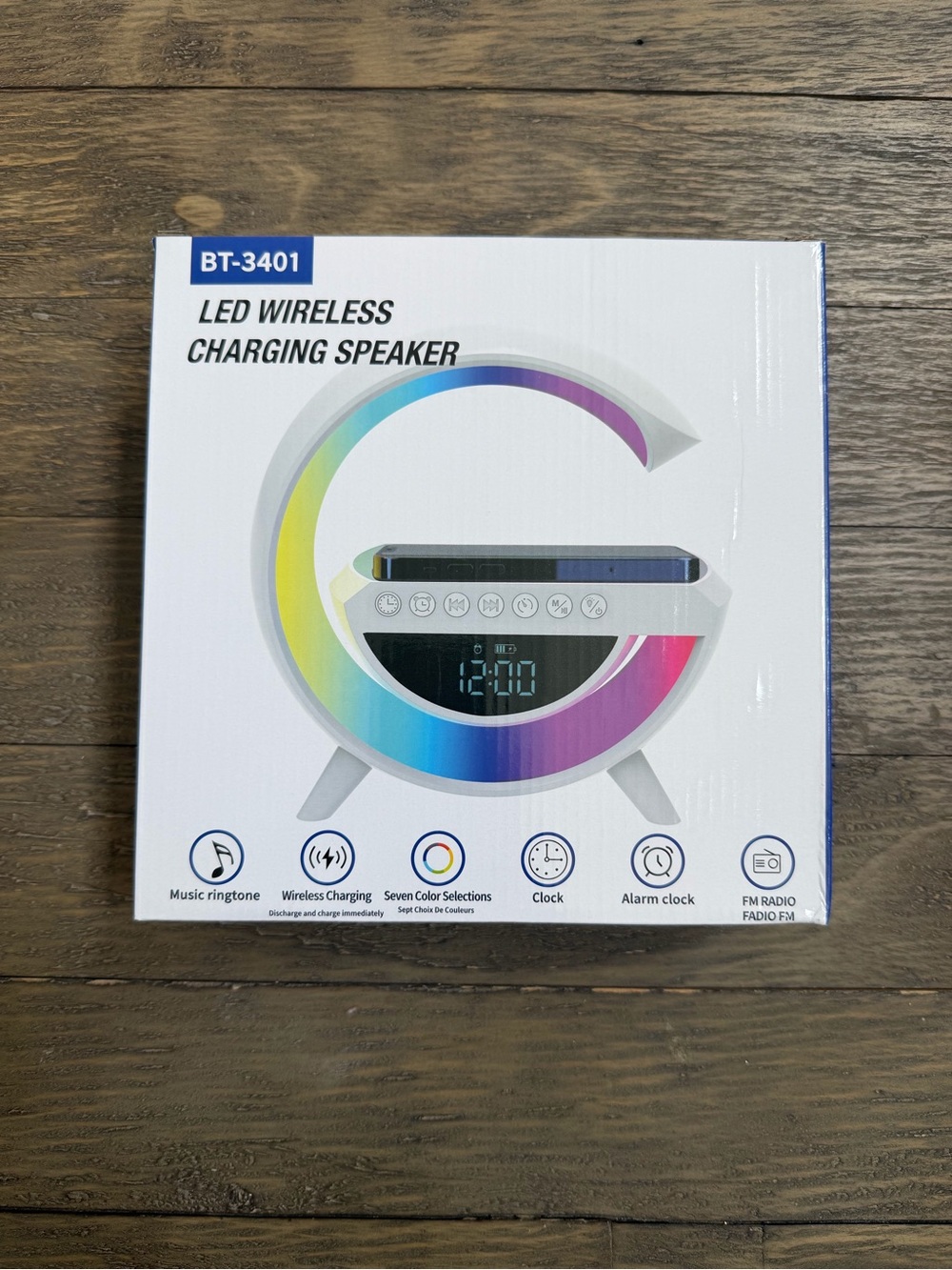 LED Wireless Charging Speaker and Alarm Clock
New in box